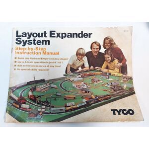 Vintage 1975 Tyco LAYOUT EXPANDER SYSTEM Step-by-Step Instruction Manual Booklet